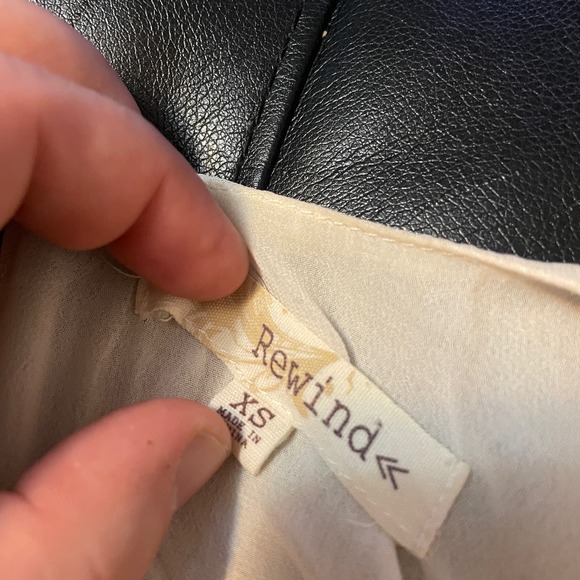 REWIND Black Ivory Teal Pleated Tulle Party Dress Size Extra Small Retro 80s - Picture 8 of 8